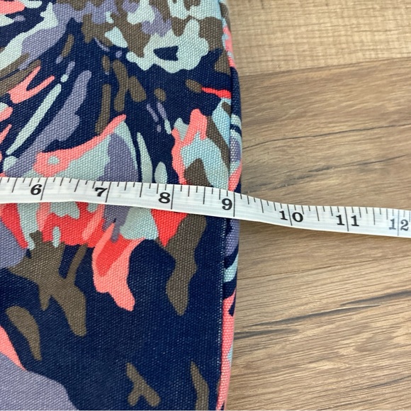 Fossil Jenna Floral Crossbody Canvas Leather Bag Blue Multicolor - Picture 12 of 14